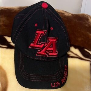 Black and Red LA Cap